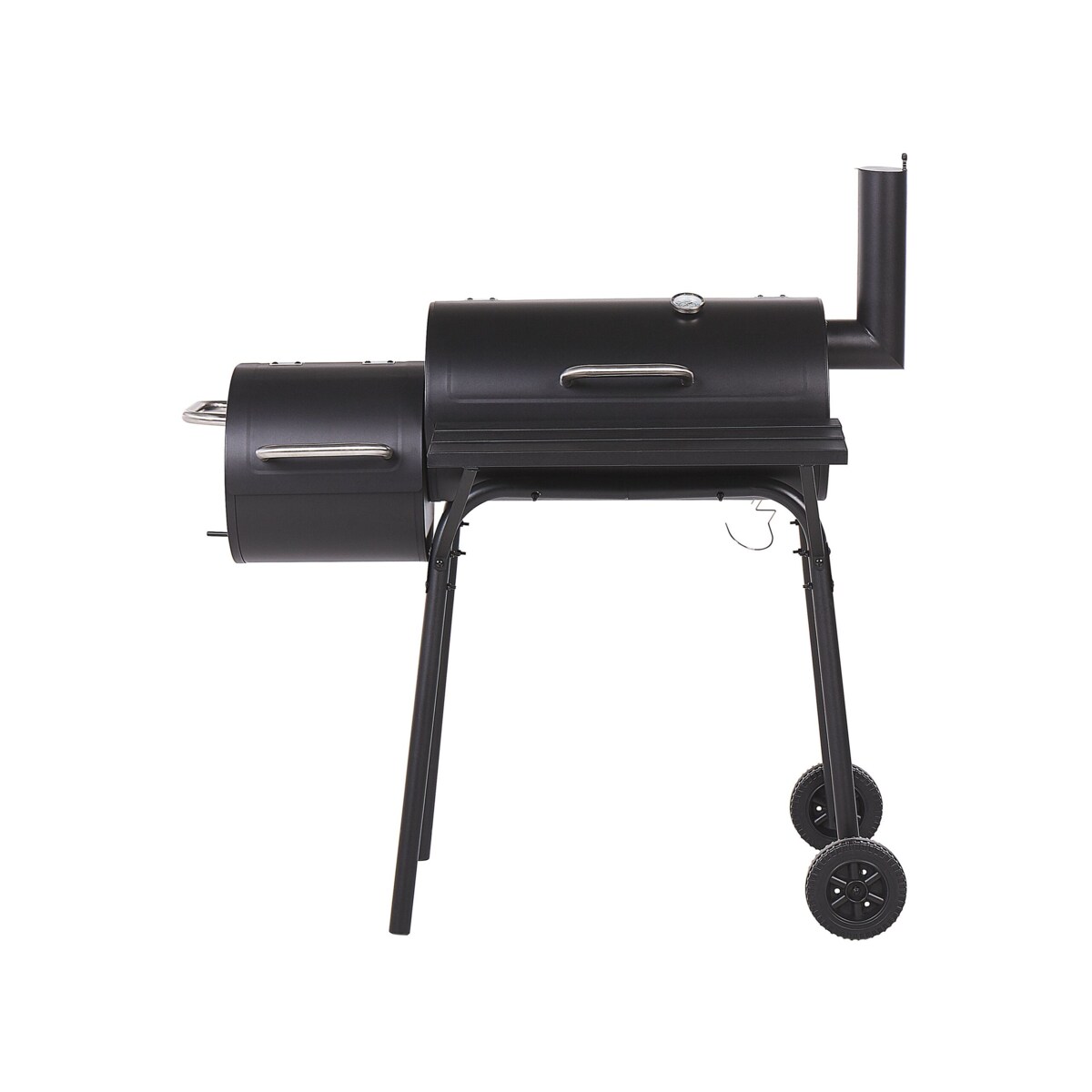 Grill węglowy z wędzarnią czarny KATLA