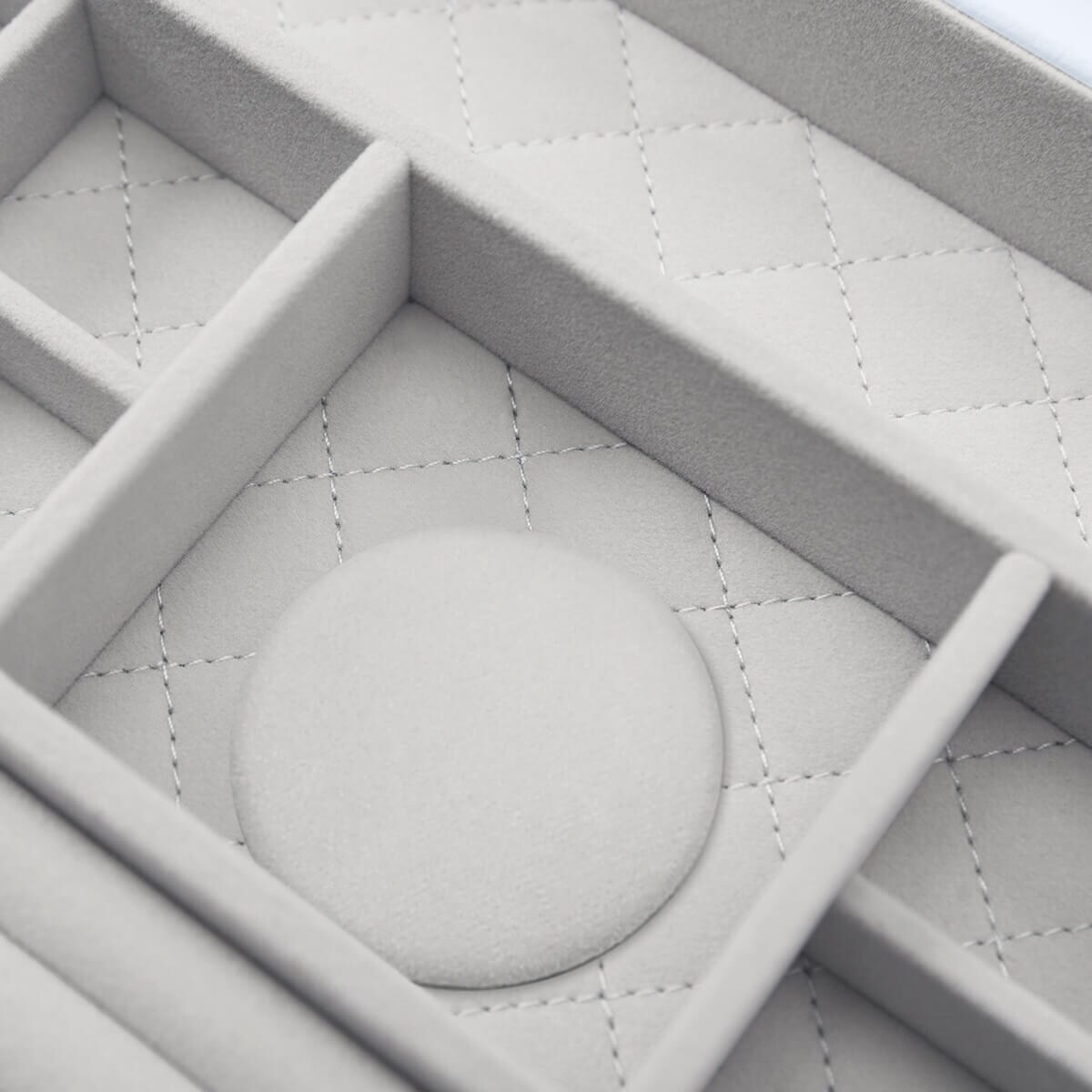 Szkatułka na biżuterię Loves Luxury błękitna z pokrywką i lusterkiem