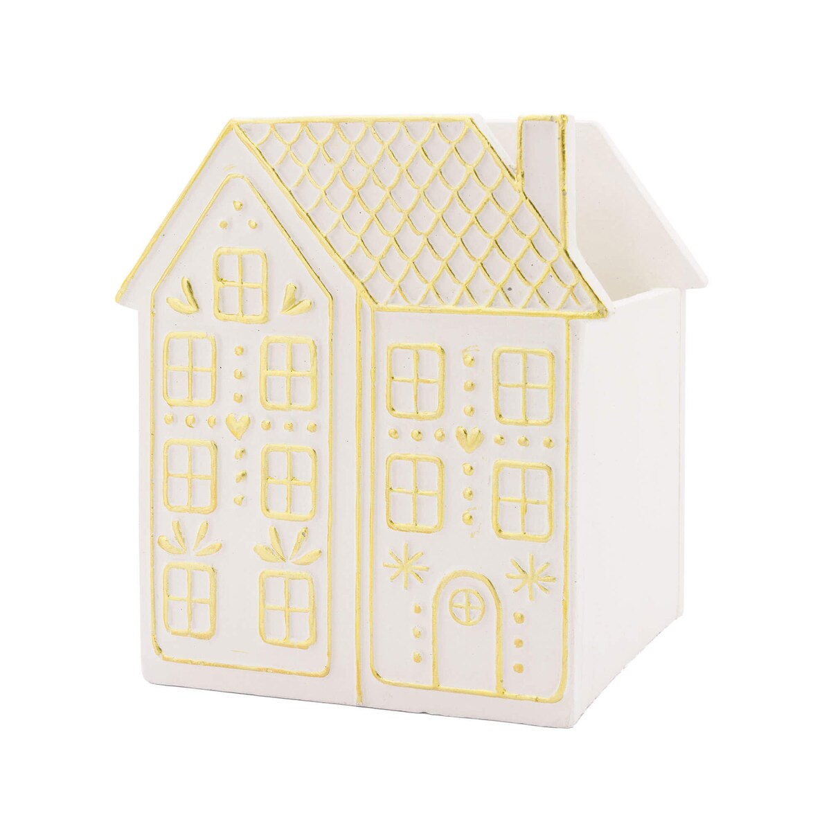 RITUALI DOMESTICI LALINEADORO Wysoka osłonka na doniczkę dom 15.5 x 14 x 18 cm