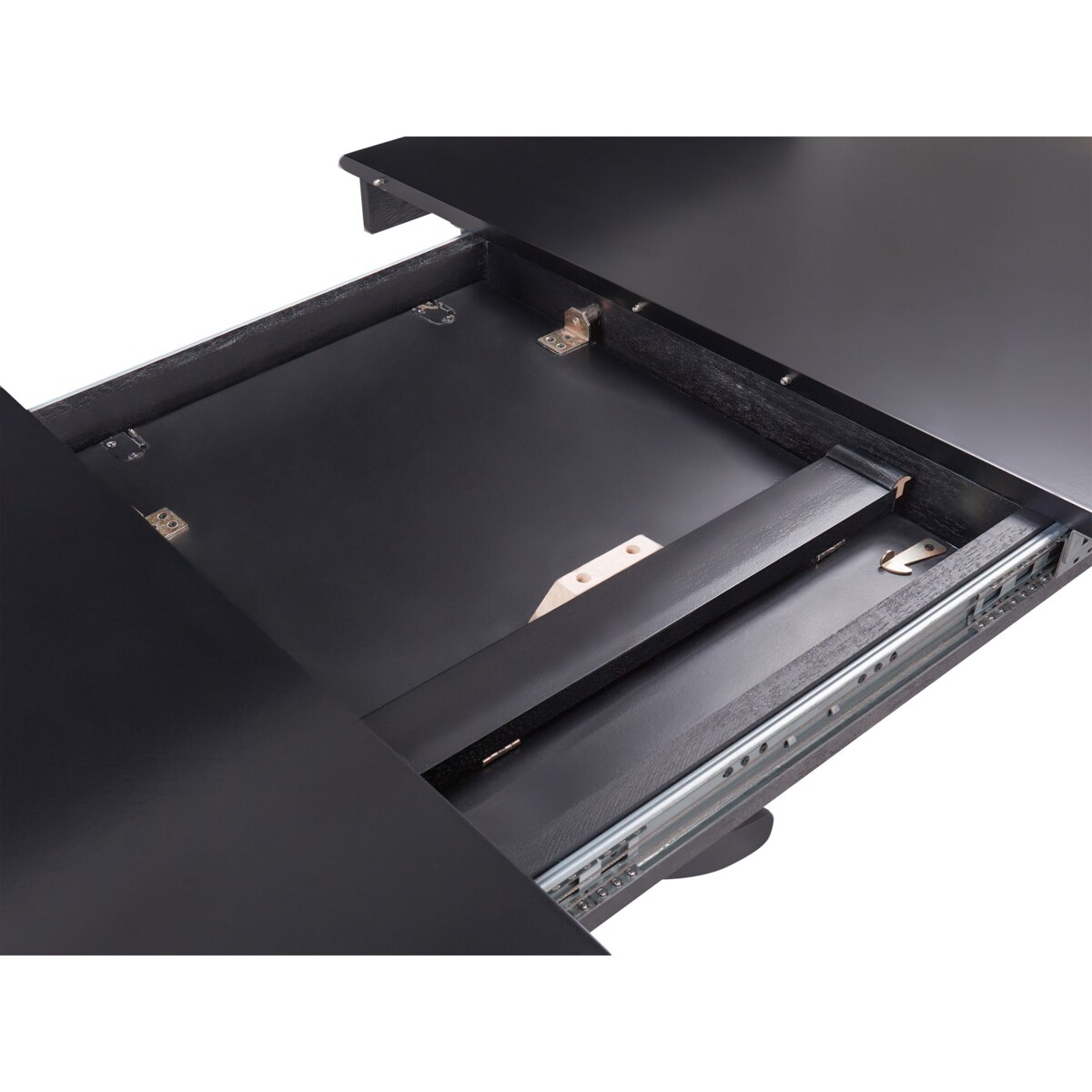 Stół do jadalni rozkładany 106/150 x 106 cm czarny AKRON