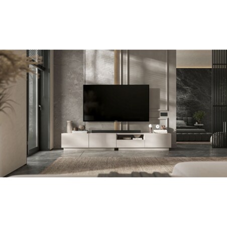 Szafka RTV Komoda Loft Kaszmir Mat stojąca / wisząca szuflada 120 cm