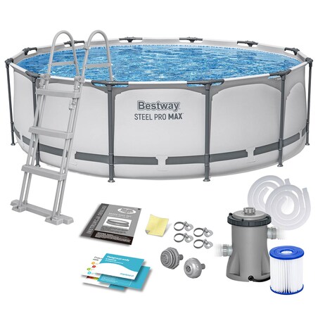 Basen ogrodowy stelażowy 366x100cm Bestway 10w1