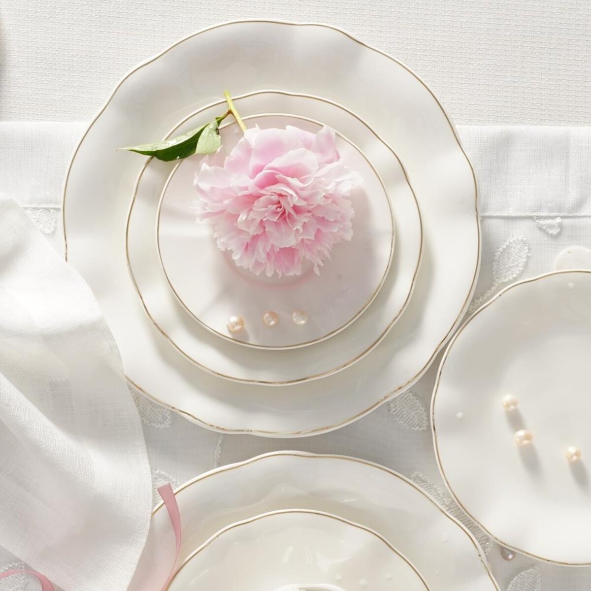 VILLA ITALIA Talerz porcelanowy 26,5 cm SANDRINE