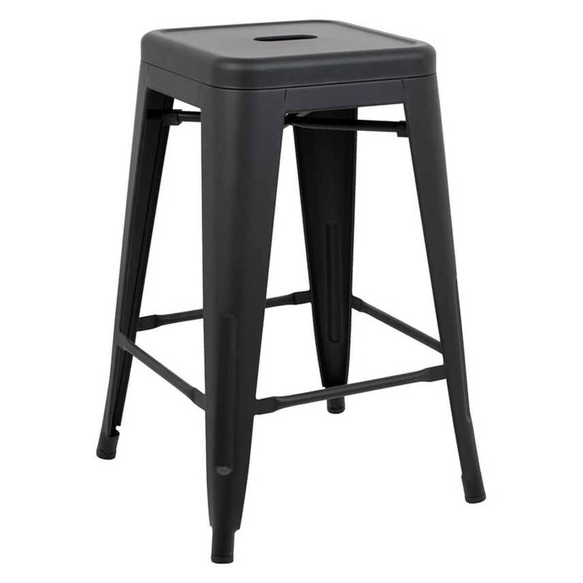 Metalowe krzesełko barowe Tower KH010100960 King Home hoker czarny