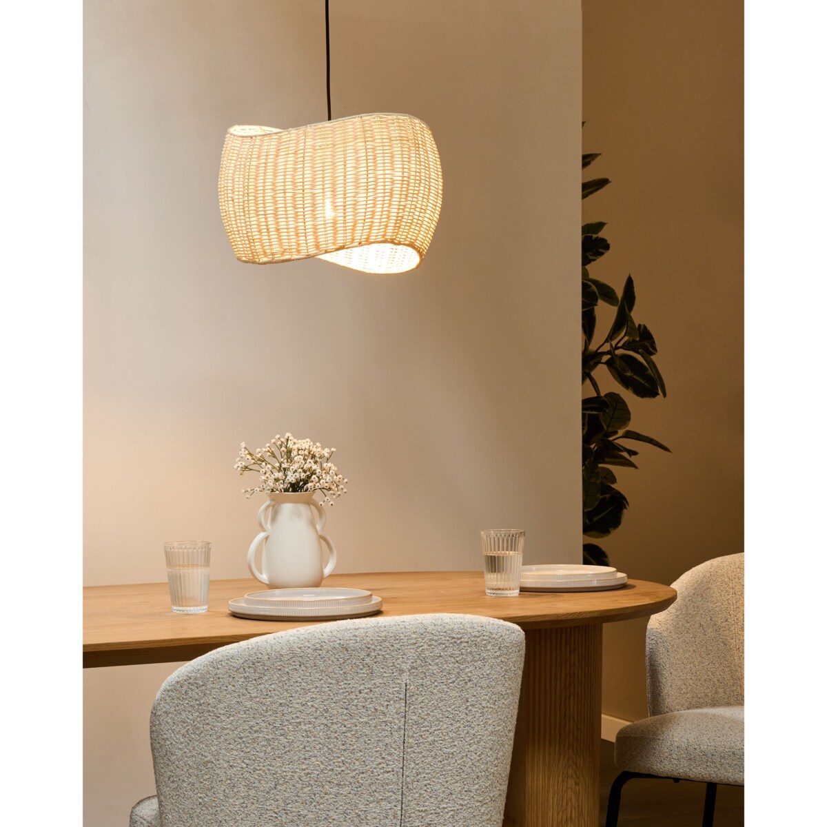 Lampa wisząca COAMO Rattan Naturalny