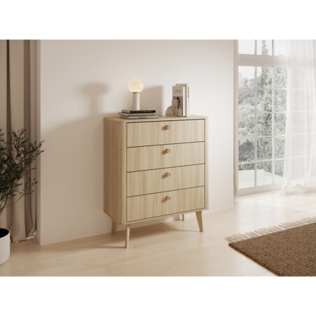 Komoda mała 88 KIKI na drewnianych nogach 4S