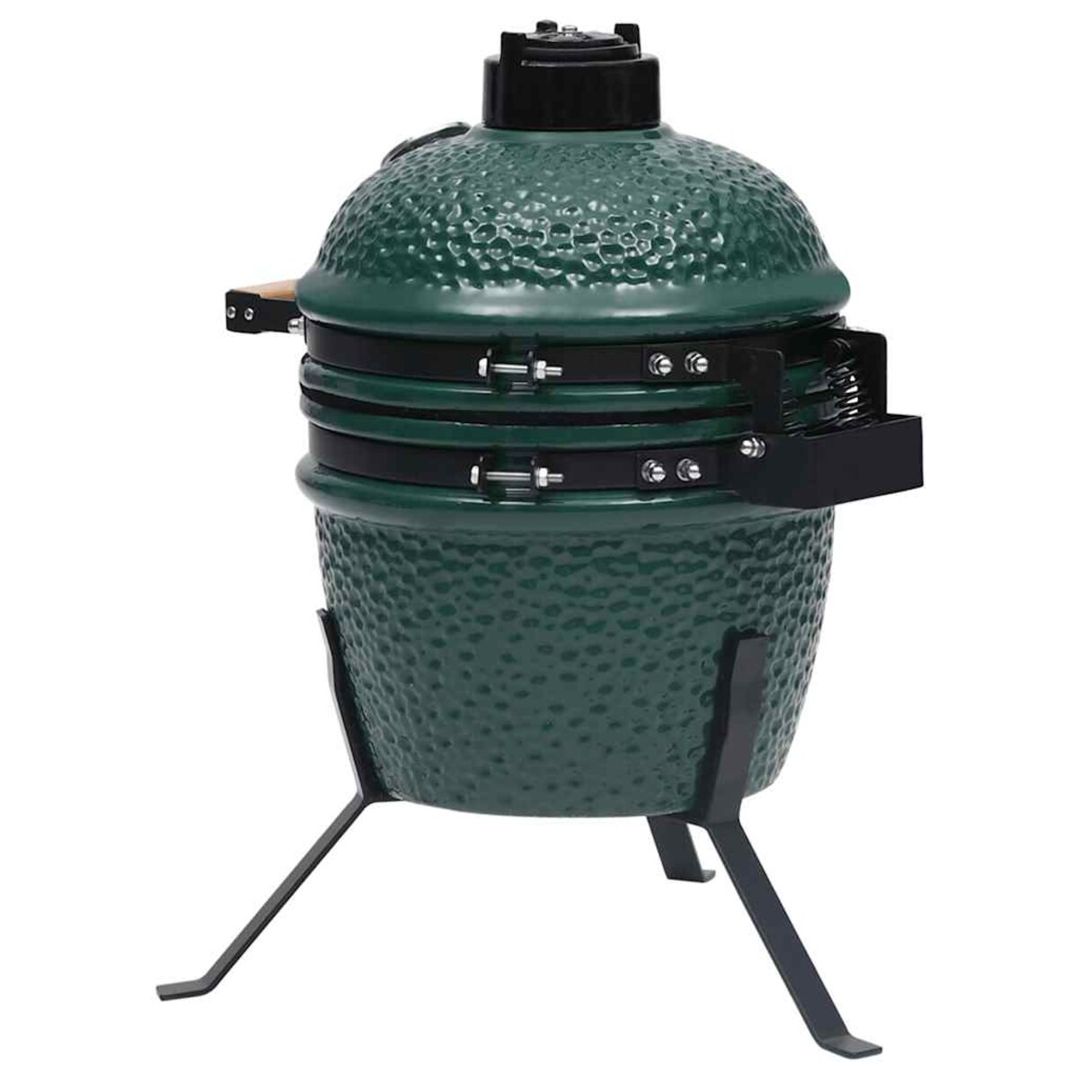 vidaXL Ceramiczny grill kamado z wędzarnią, 2-w-1, 56 cm, zielony