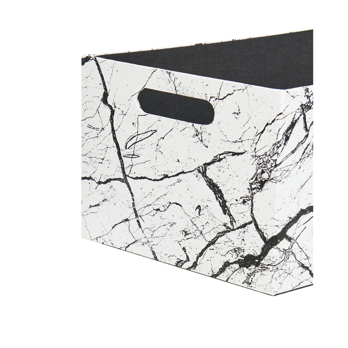 Zestaw 3 koszy z ekoskóry biały LARSA