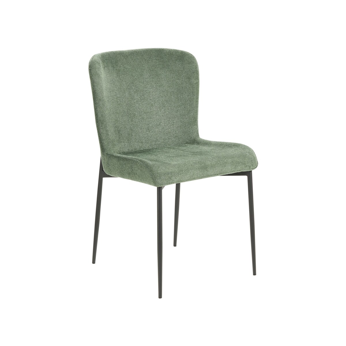 Zestaw 2 krzeseł do jadalni zielony ADA