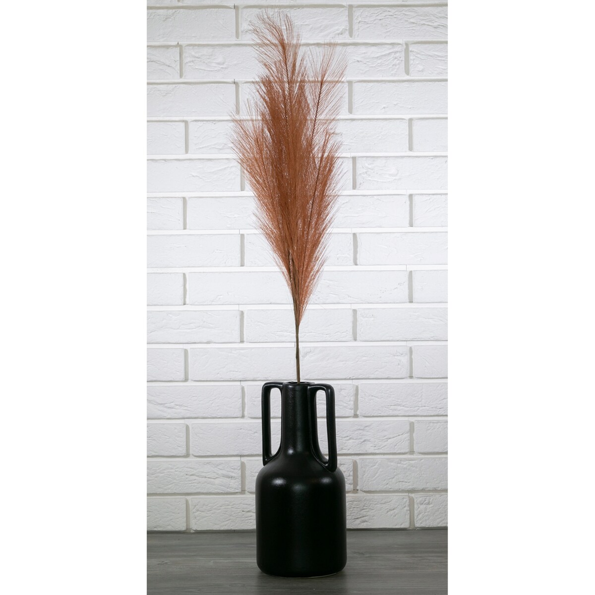 SZTUCZNA GAŁĄZKA trawa pampasowa, pomarańczowa