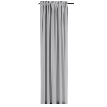 Zasłona na kanale z grzywką 1 szt. 130x245 srebrny