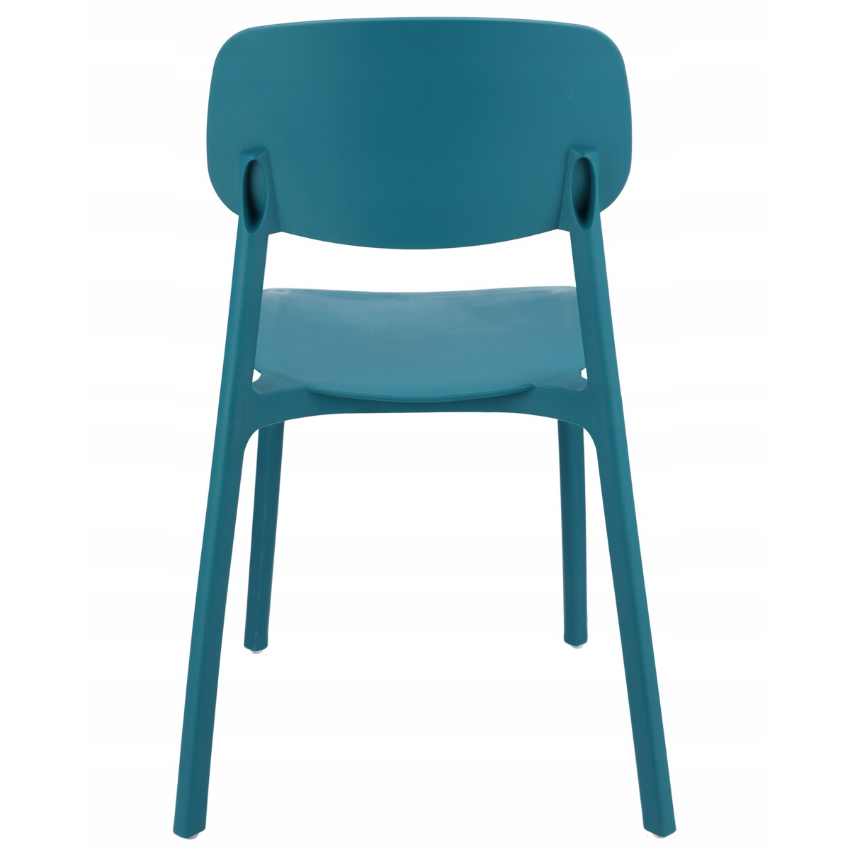 4 x Krzesło plastikowe LARA wygodne marine
