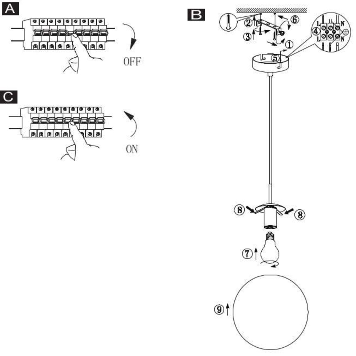 LAMPA wisząca VARUS 15856 Globo szklana OPRAWA zwis kula ball złota przezroczysta