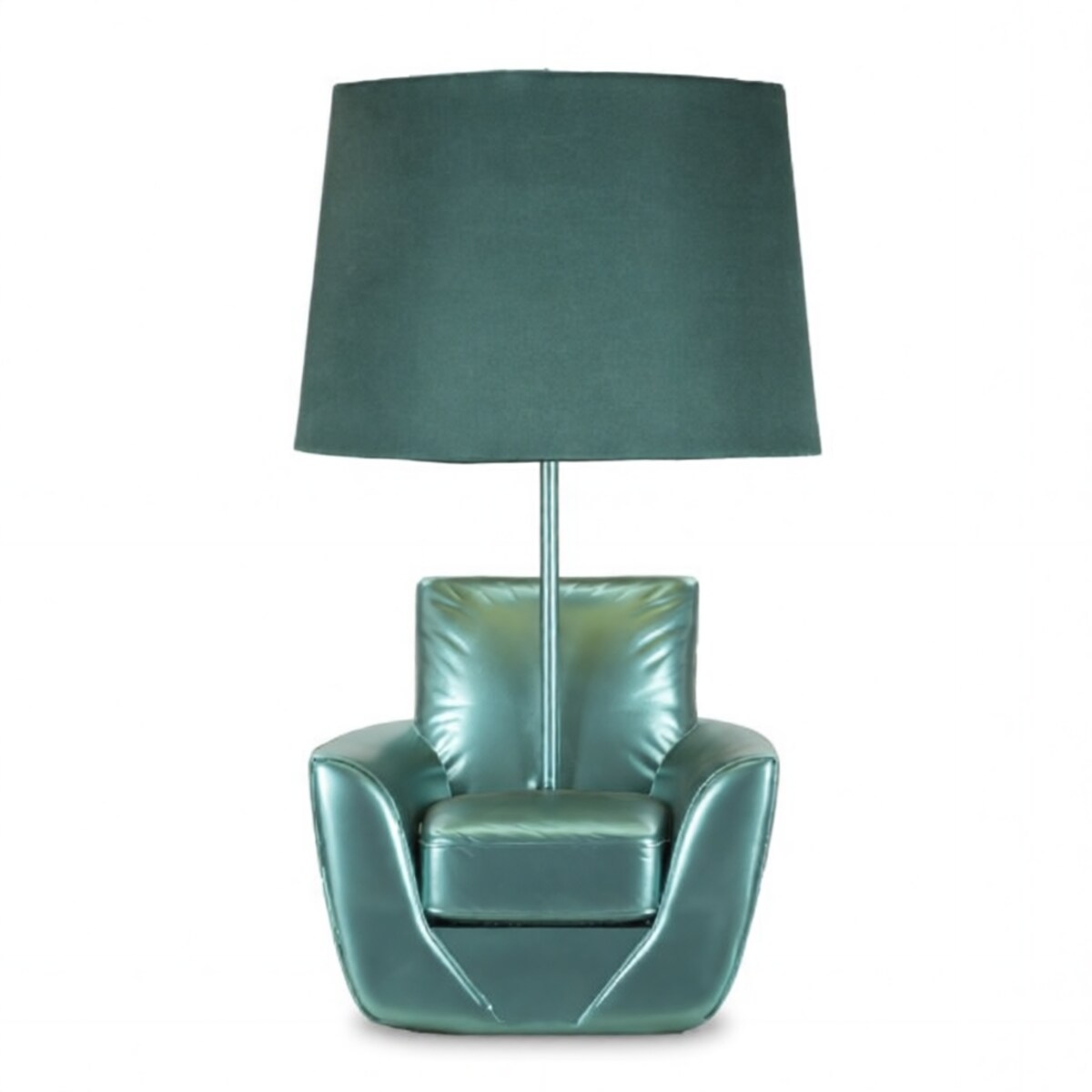Lampa stołowa Midcentury, kolor turkusowy, żywica syntetyczna i żelazo, 26 x 26 x 43 cm, 1 x E27, max. 40 W, do salonu i sypialni, Mauro Ferretti