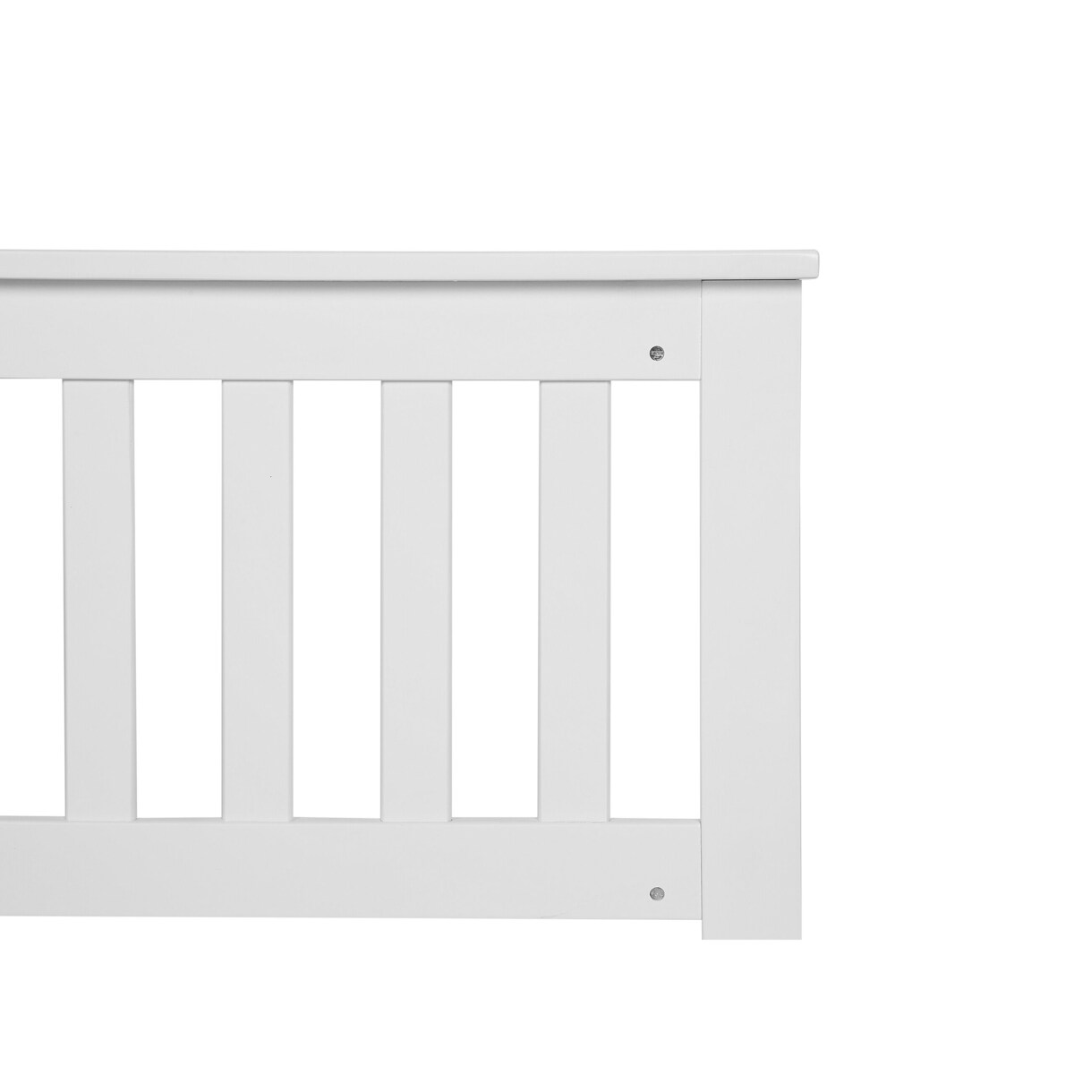 Łóżko drewniane 140 x 200 cm białe MAYENNE