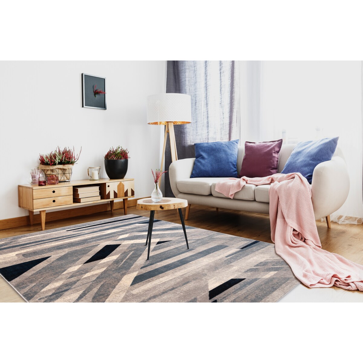 Dywan wełniany NAIN Geometryczny 7706/51655 160x230 cm