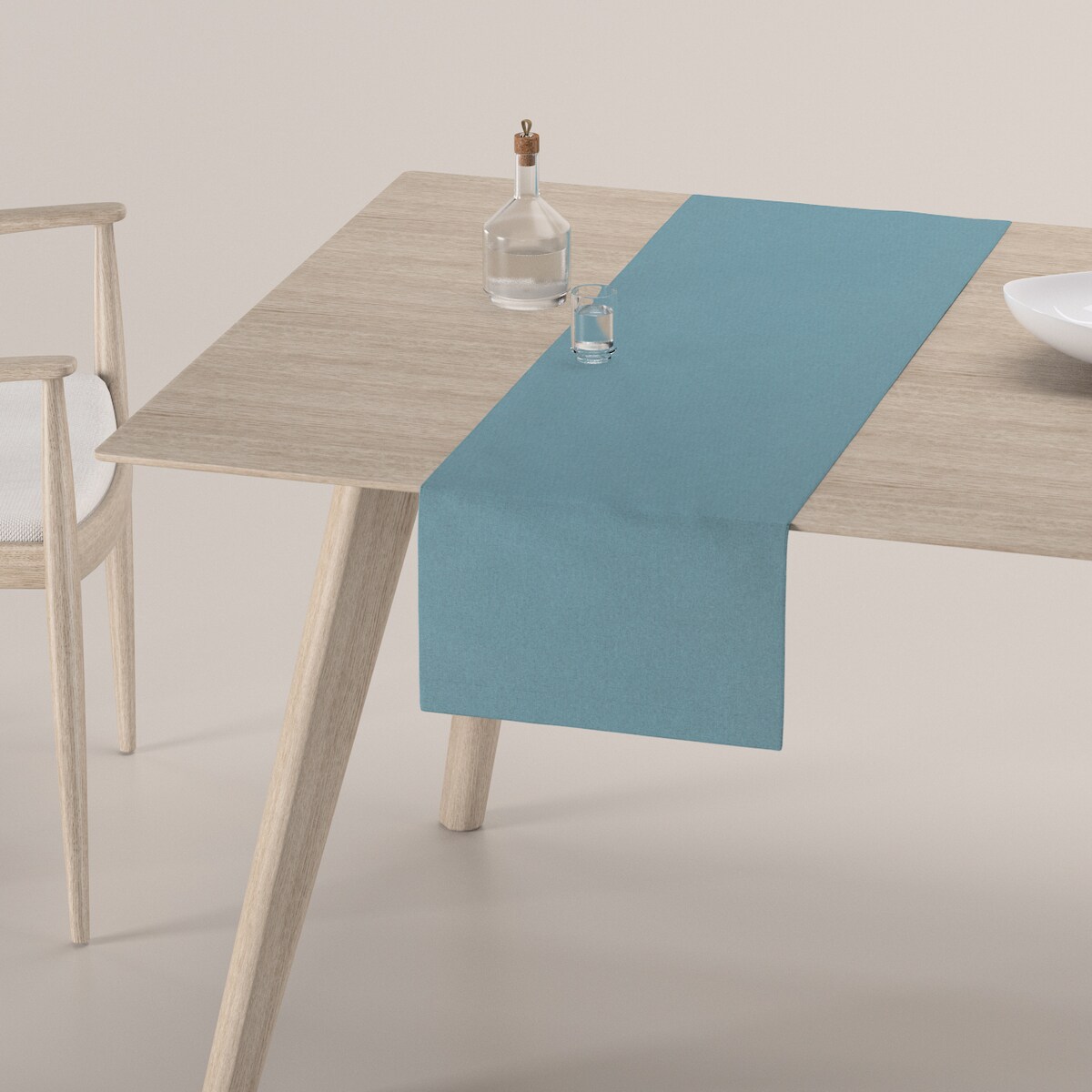 Bieżnik prostokątny 40x130 niebieski