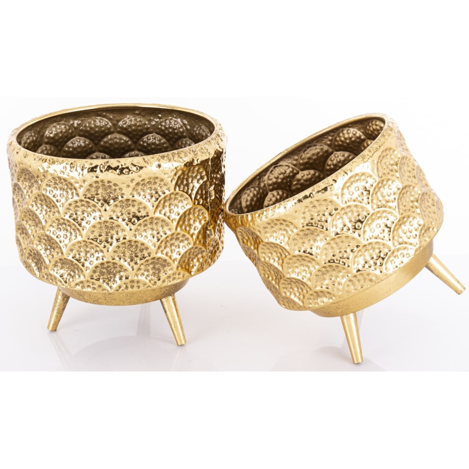 Osłonka 2 szt. metalowa 28x30 i 25x26 cm MARREN na stelażu