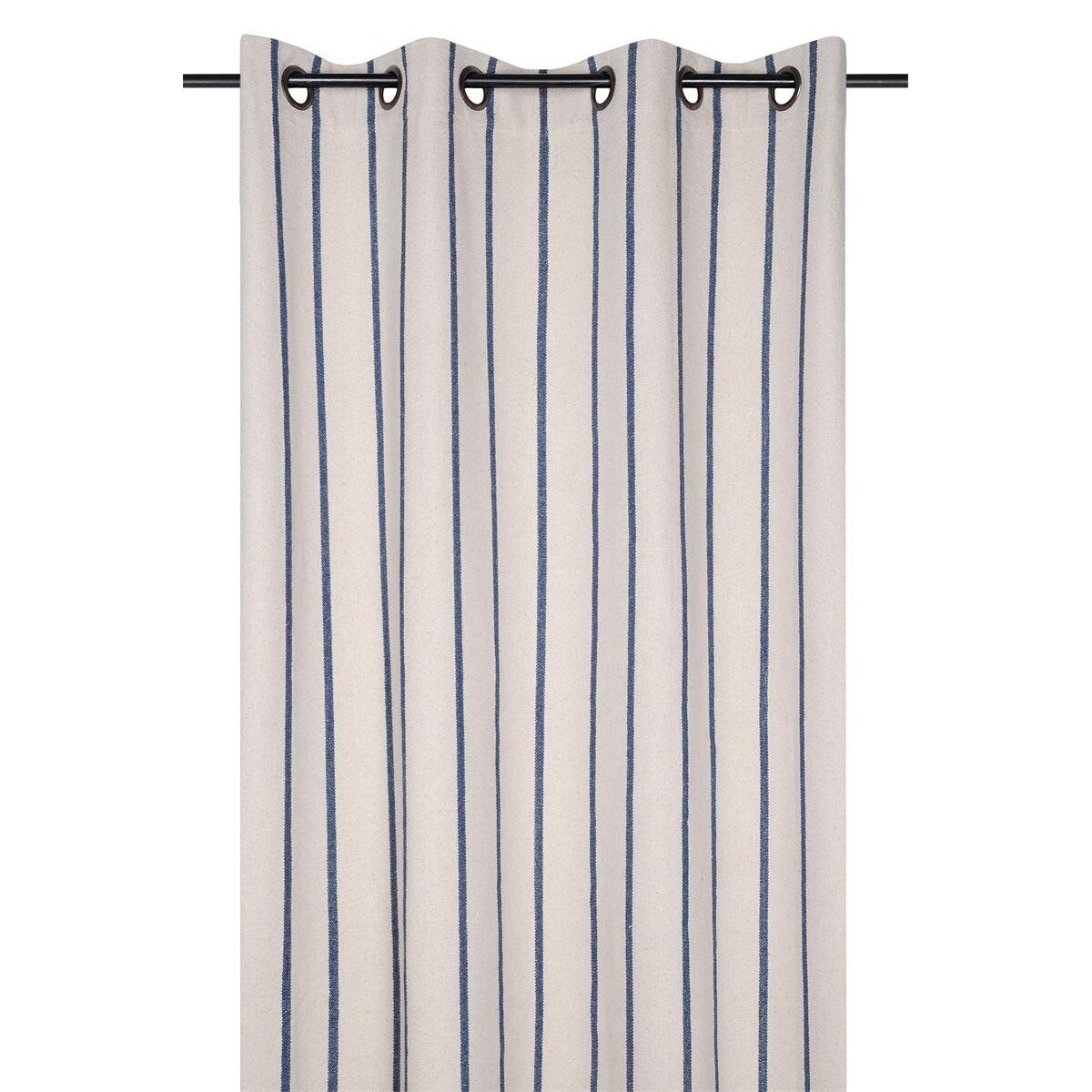 Zasłona okienna w paski 135x260 cm APARDA niebieskie