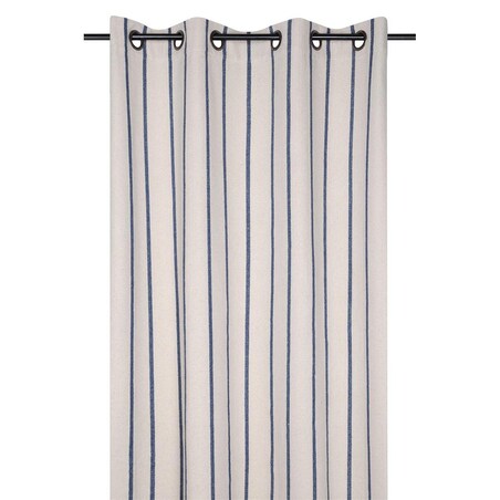 Zasłona okienna w paski 135x260 cm APARDA niebieskie