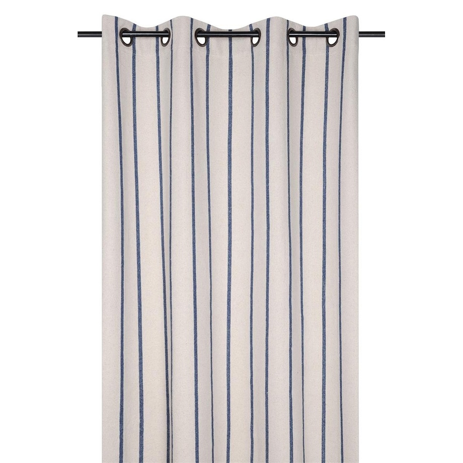 Zasłona okienna w paski 135x260 cm APARDA niebieskie
