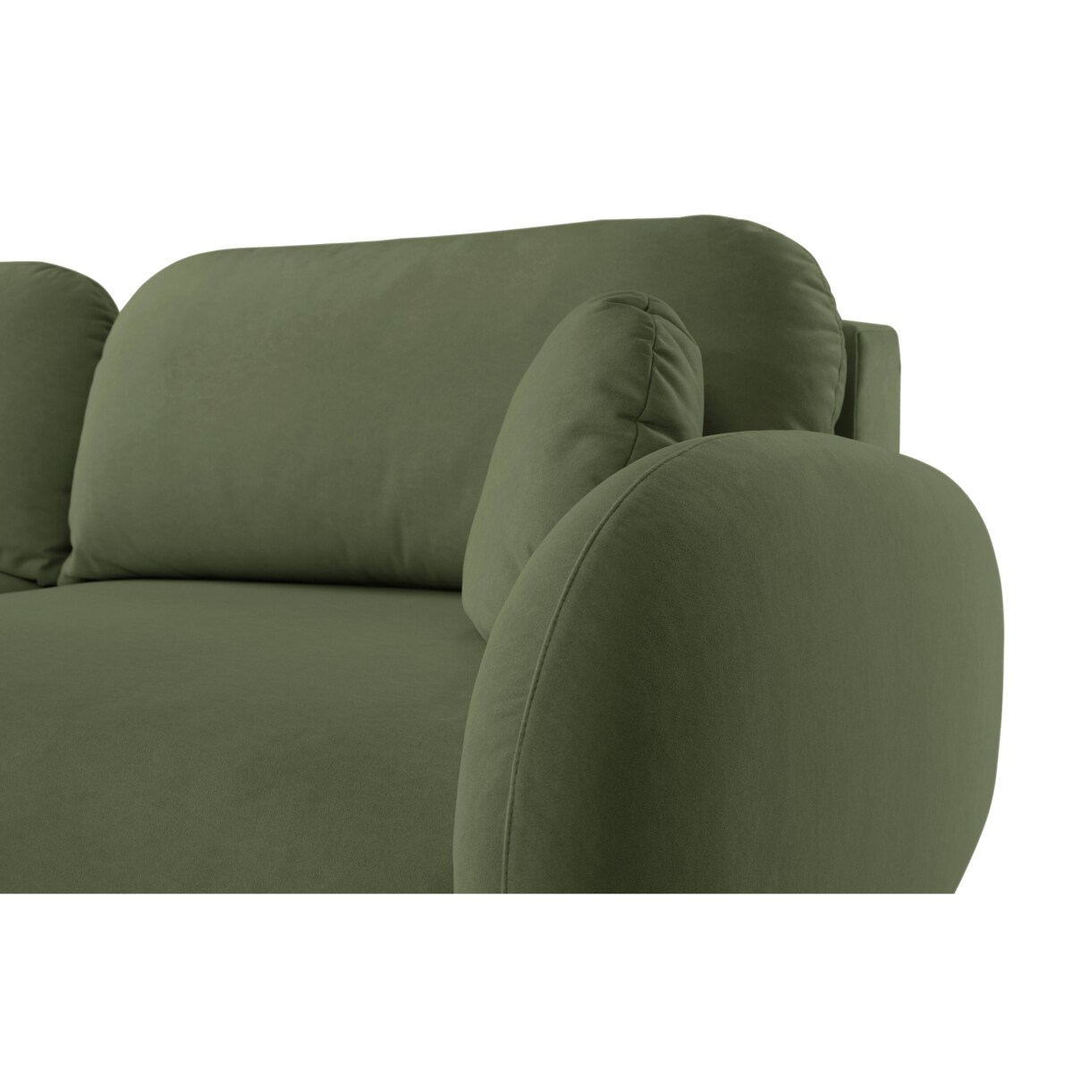 Nowoczesna sofa z funkcją spania SOFTI- CIEMNA ZIELEŃ