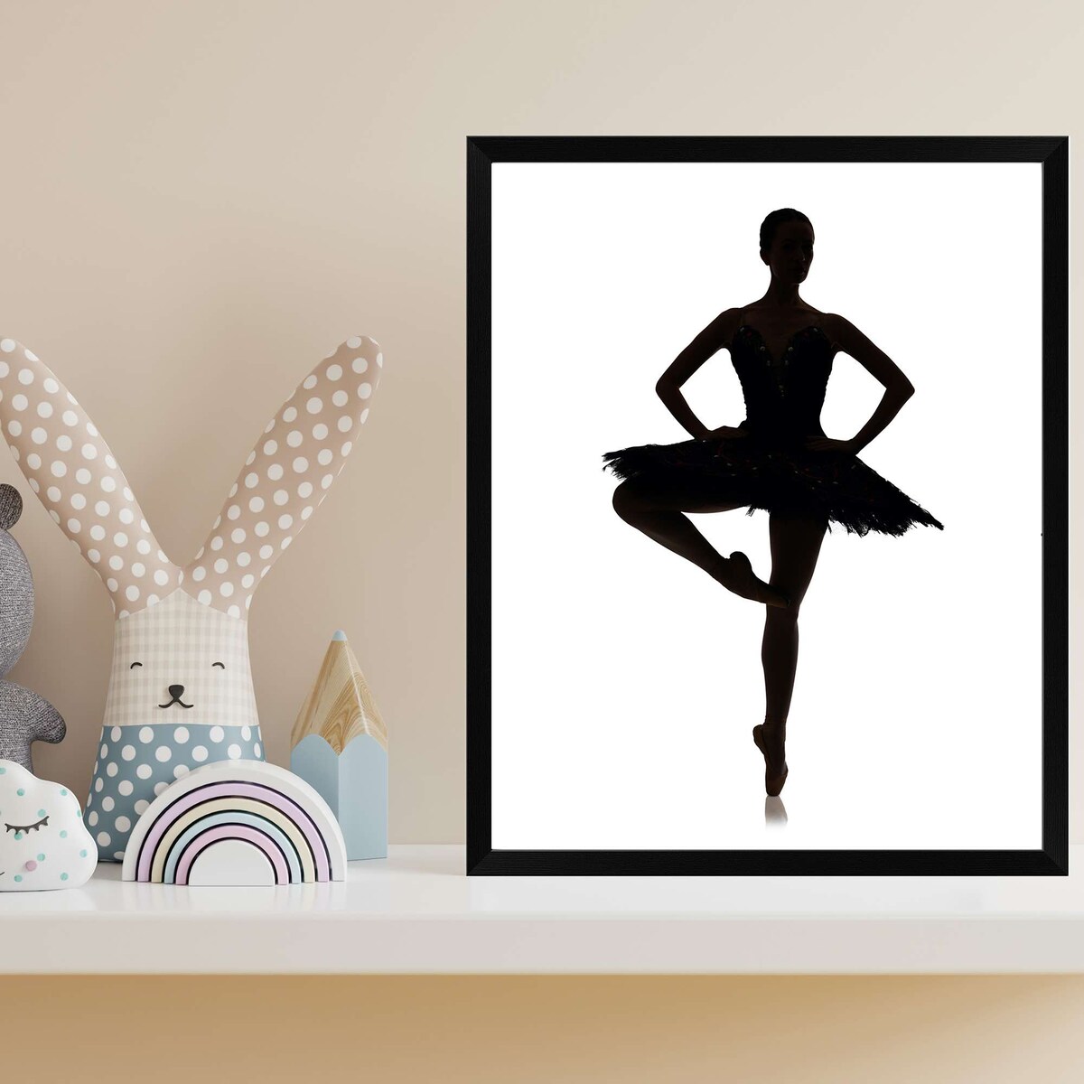 Ramka Na Zdjęcia 18X24 Cm Plakaty Rama Na Nóżce Stojąca Dekoracja Czarna