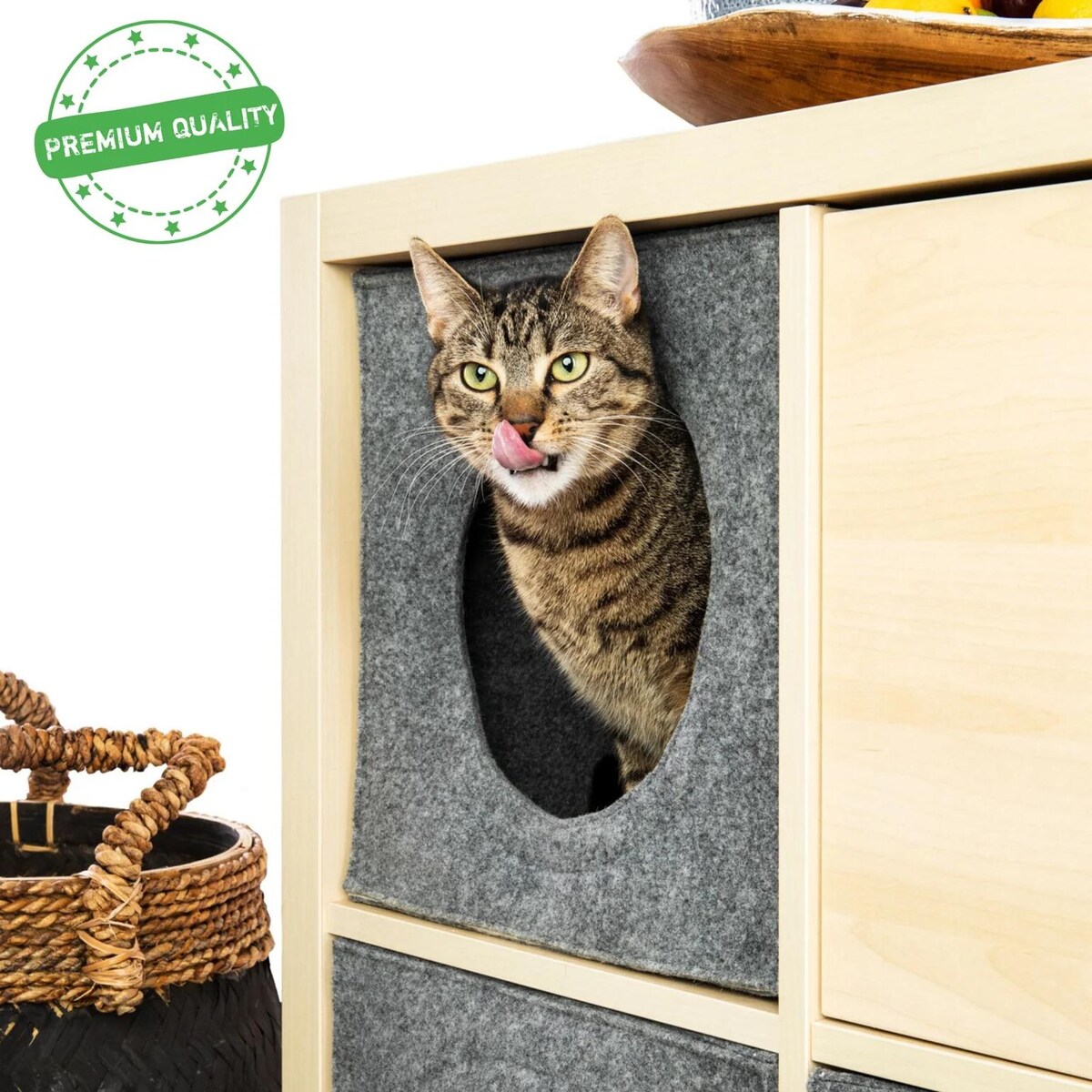 HolyCube Legowisko dla Kota (wkład do regału IKEA Kallax)