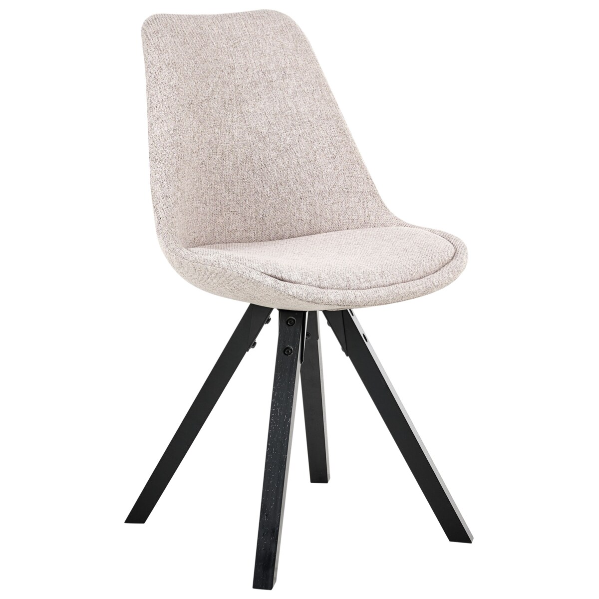 Zestaw 2 krzeseł do jadalni HEDLEY Jasnobrązowy