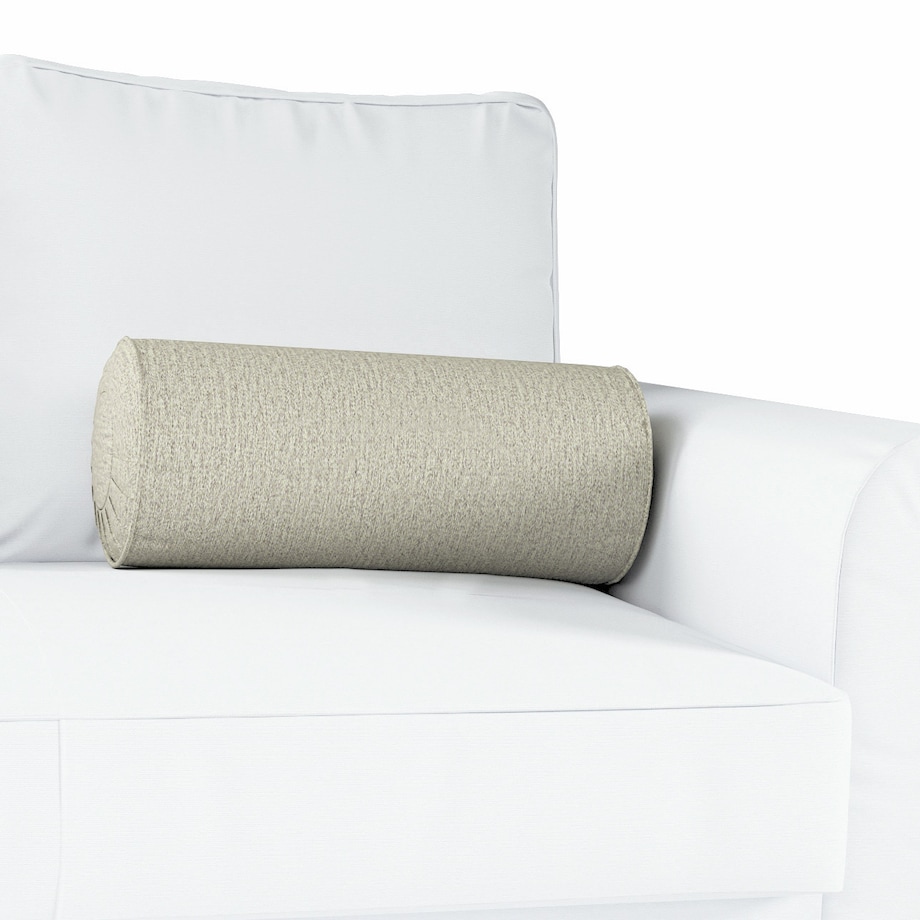 Poduszka wałek z zakładkami, piaskowy, Ø20 x 50 cm, Madrid