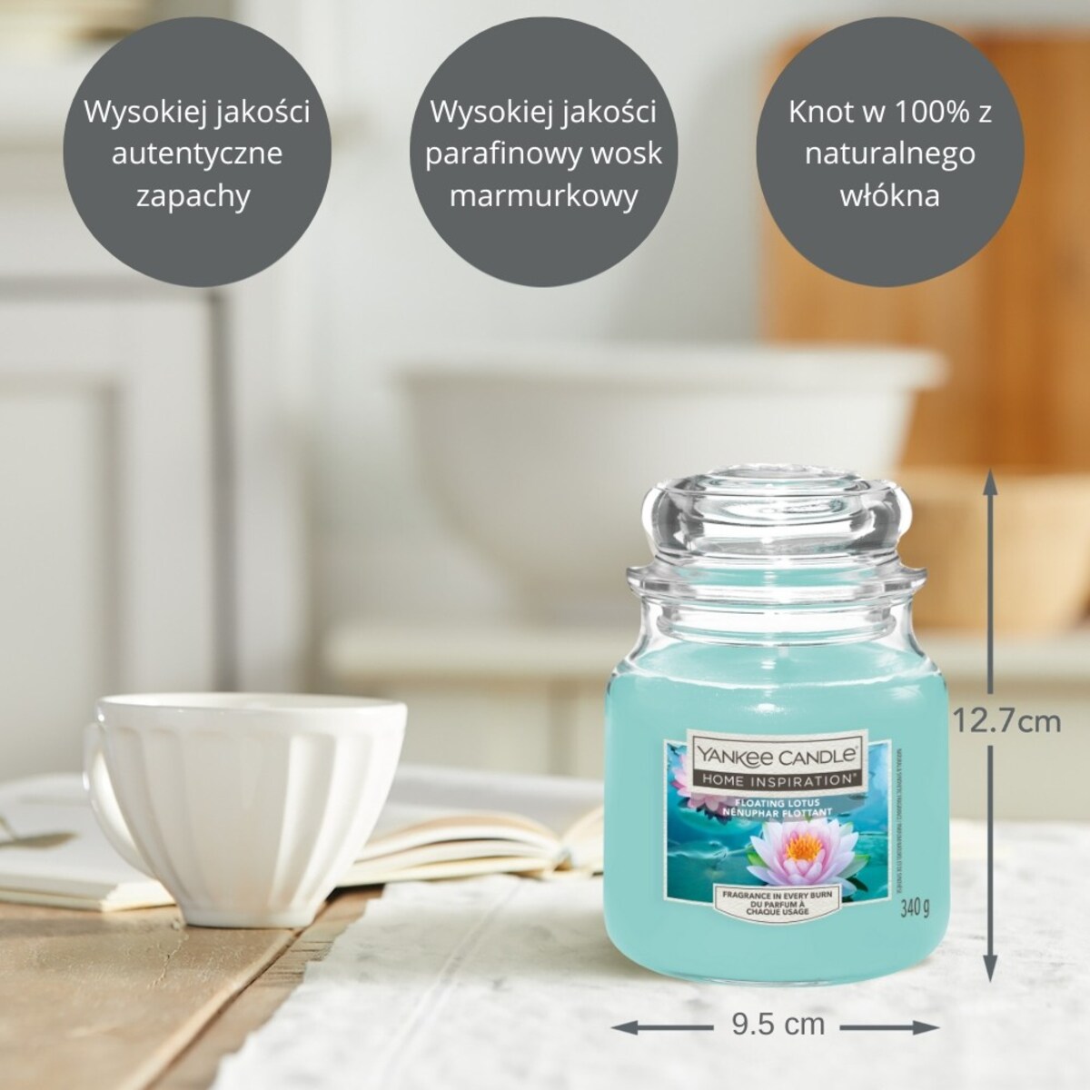 Home Inspiration świeca średnia FLOATING LOTUS