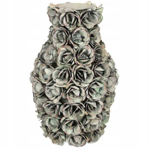 WAZON NA BUKIET KWIATY LOFT ZIELONY 30cm BOHO RETRO LOFT OZDOBA DEKORACJA