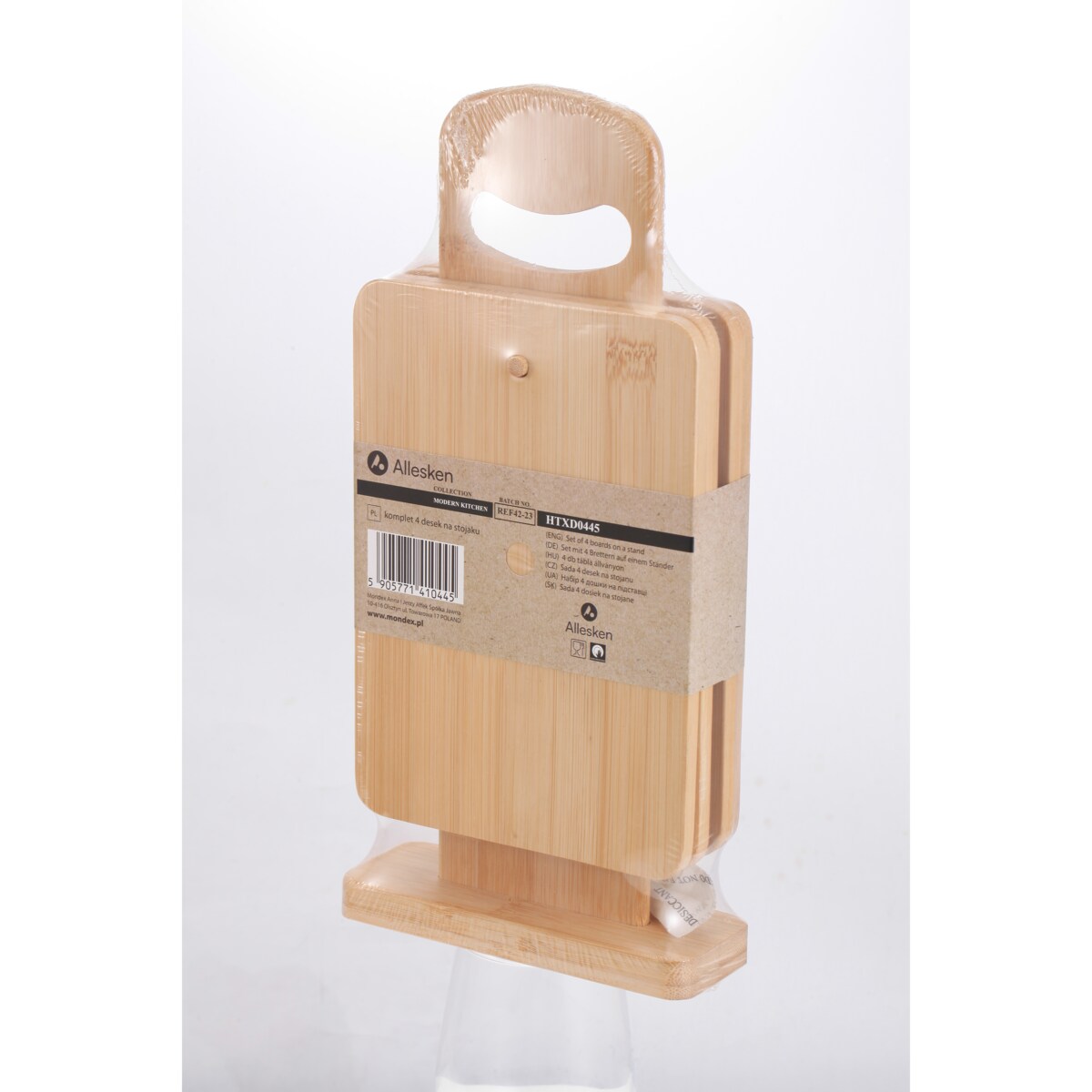 MODERN KITCHEN Komplet 4 desek na stojaku 15x5,5x31cm