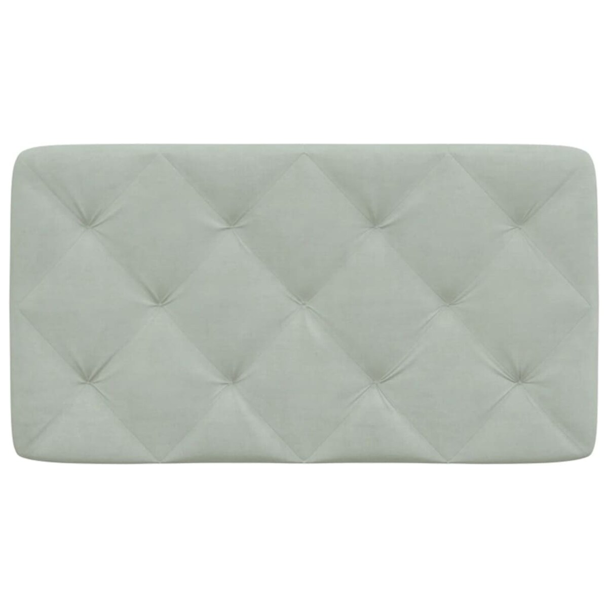 vidaXL Poduszka na wezgłowie, jasnoszara, 90 cm, aksamitna