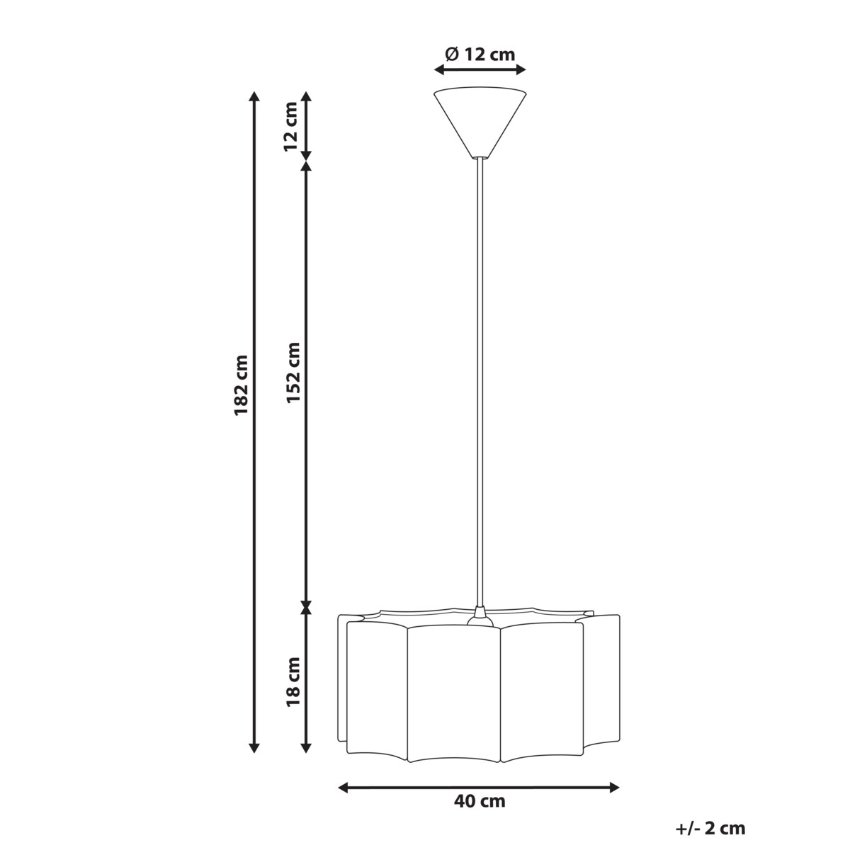 Lampa wisząca LUENHA Metal Beżowy