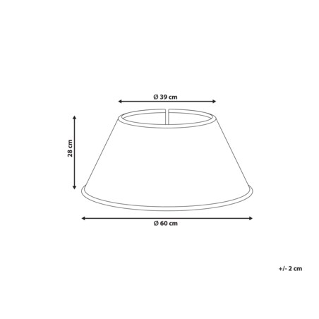 Osłonka pod choinkę GLACE Trawa morska Czerwony 60 cm