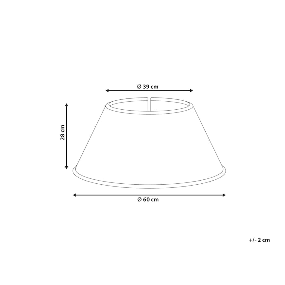 Osłonka pod choinkę GLACE Trawa morska Czerwony 60 cm