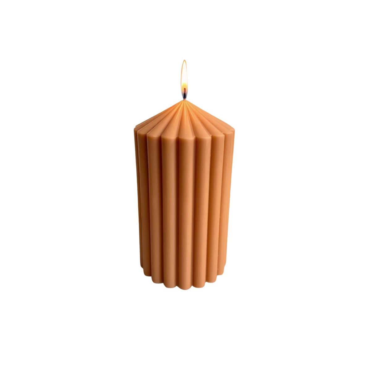 Świeca ekologiczna sojowa dekoracyjna "Terracotta" 120x70mm