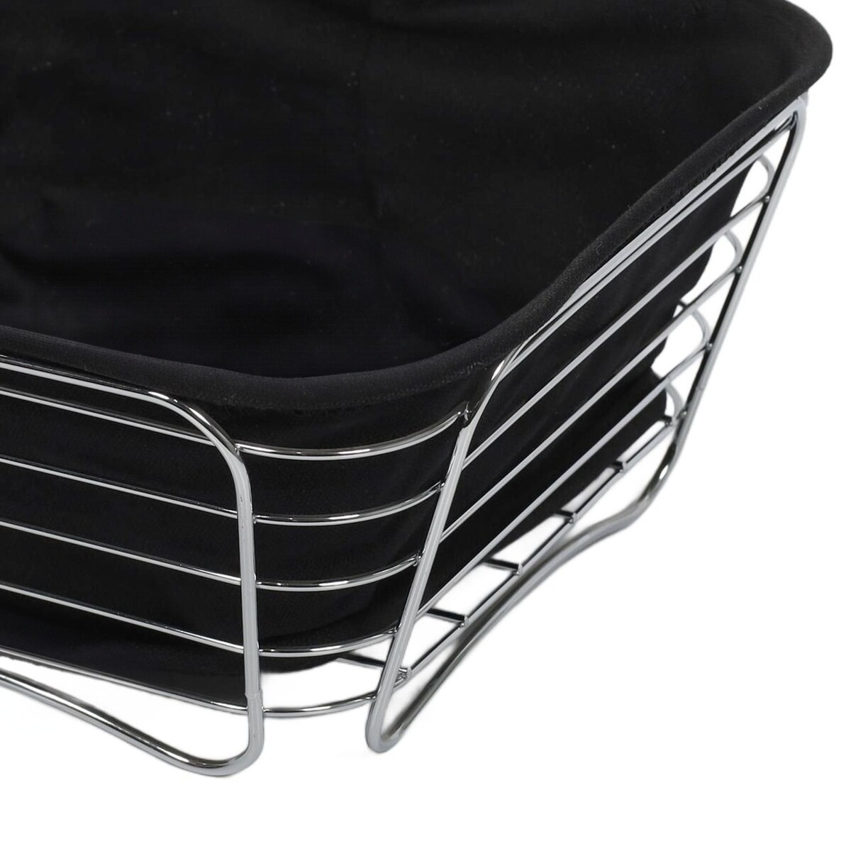 Koszyk metalowy na pieczywo i owoce 11x26x26 cm BLACKY-2 czarny