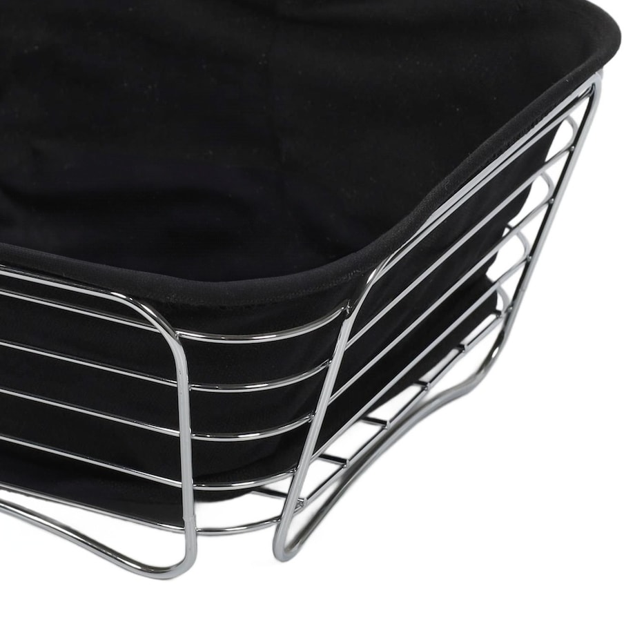 Koszyk metalowy na pieczywo i owoce 11x26x26 cm BLACKY-2 czarny