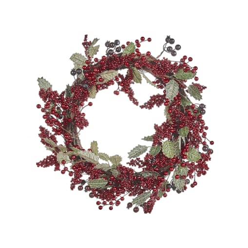 Wianek świąteczny ⌀ 40 cm czerwony PUROL