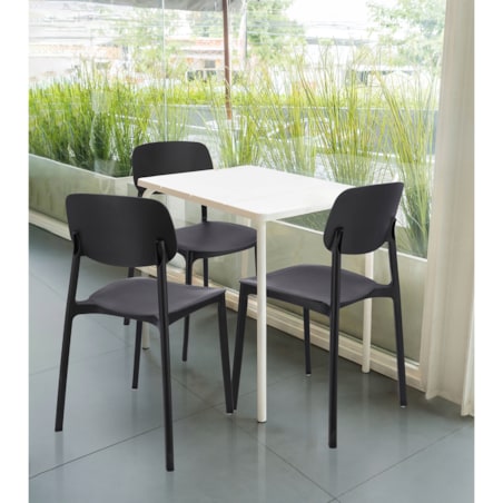 4 X Krzesło Do Jadalni Kuchni Stołu Zestaw Komplet Lara Czarne