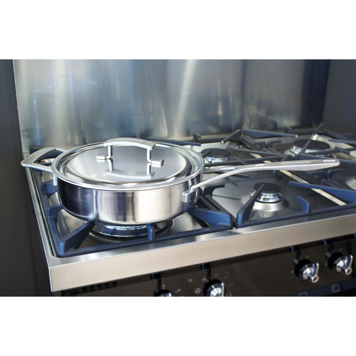 DEMEYERE INDUSTRY 5 Patelnia głęboka 2H z pokrywką 24 cm