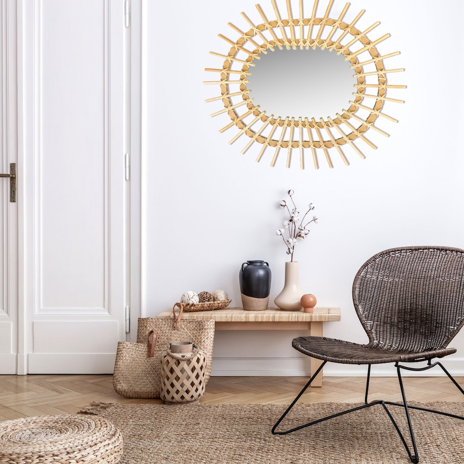 LUSTRO ŚCIENNE BOHO 57CM QDJ5749