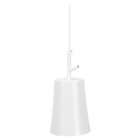 Lampa Wisząca Tuba Biała Metal White Industrial