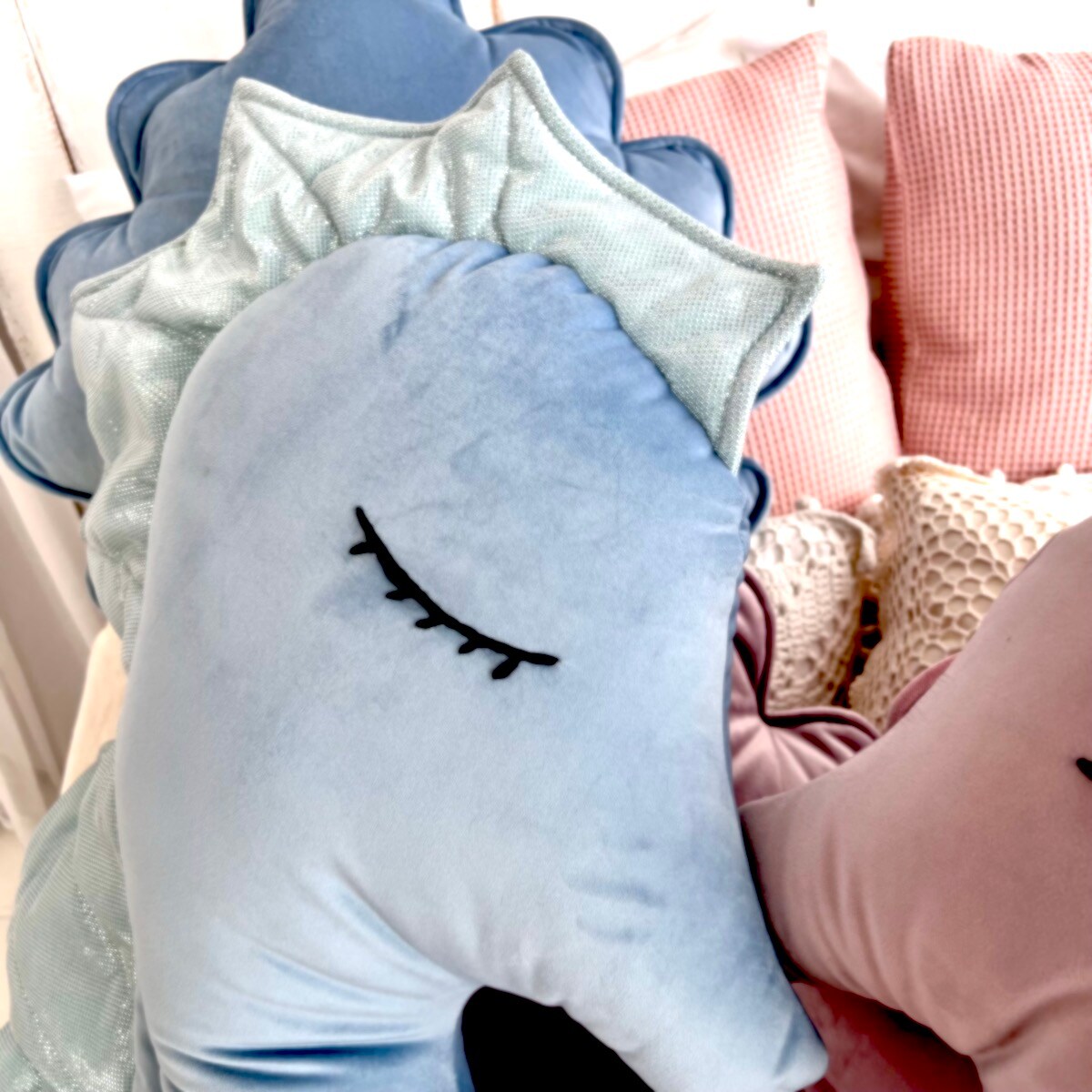 Niebieska poduszka konik morski