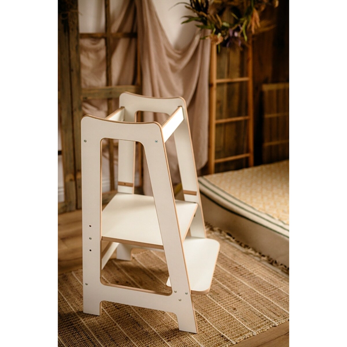 Zestaw Kitchen Helper Pomocnik + PODEST dla Dzieci DREWNIANY CE