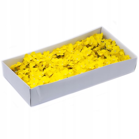 1x PACHNĄCA hortensja na bukiet ŻÓŁTA kwiaty mydlane box prezent OZDOBA eko