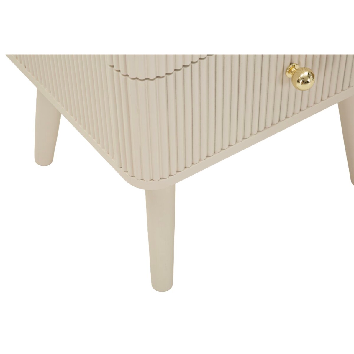 Komoda Shy Drawers, kolor biały i złoty, drewno sosnowe, płyta MDF i żelazo, 37,5 x 34 x 89 cm, Mauro Ferretti