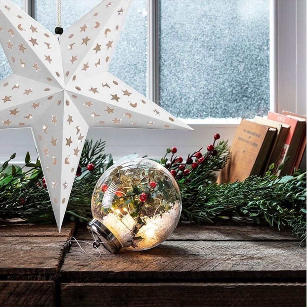 Papierowa gwiazda podświetlana LED SY-001 60cm